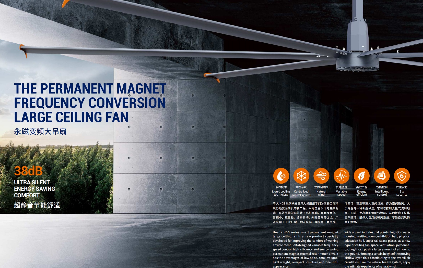 HDS-3 PMSM Industrial Ceiling Fan